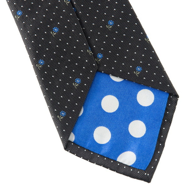 新品 ポールスミス PAUL SMITH ネクタイ MENS TIE 8CM ブラック 黒 ホワイト 白