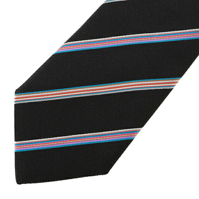 Paul Smith(ポールスミス)の新品 ポールスミス PAUL SMITH ネクタイ レギュラータイ ブラック メンズのファッション小物(ネクタイ)の商品写真