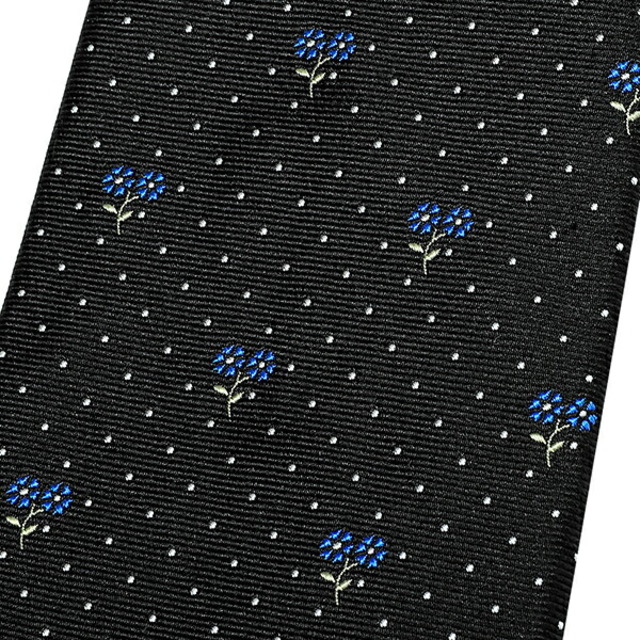 新品 ポールスミス PAUL SMITH ネクタイ MENS TIE 8CM ブラック/ブルー 2