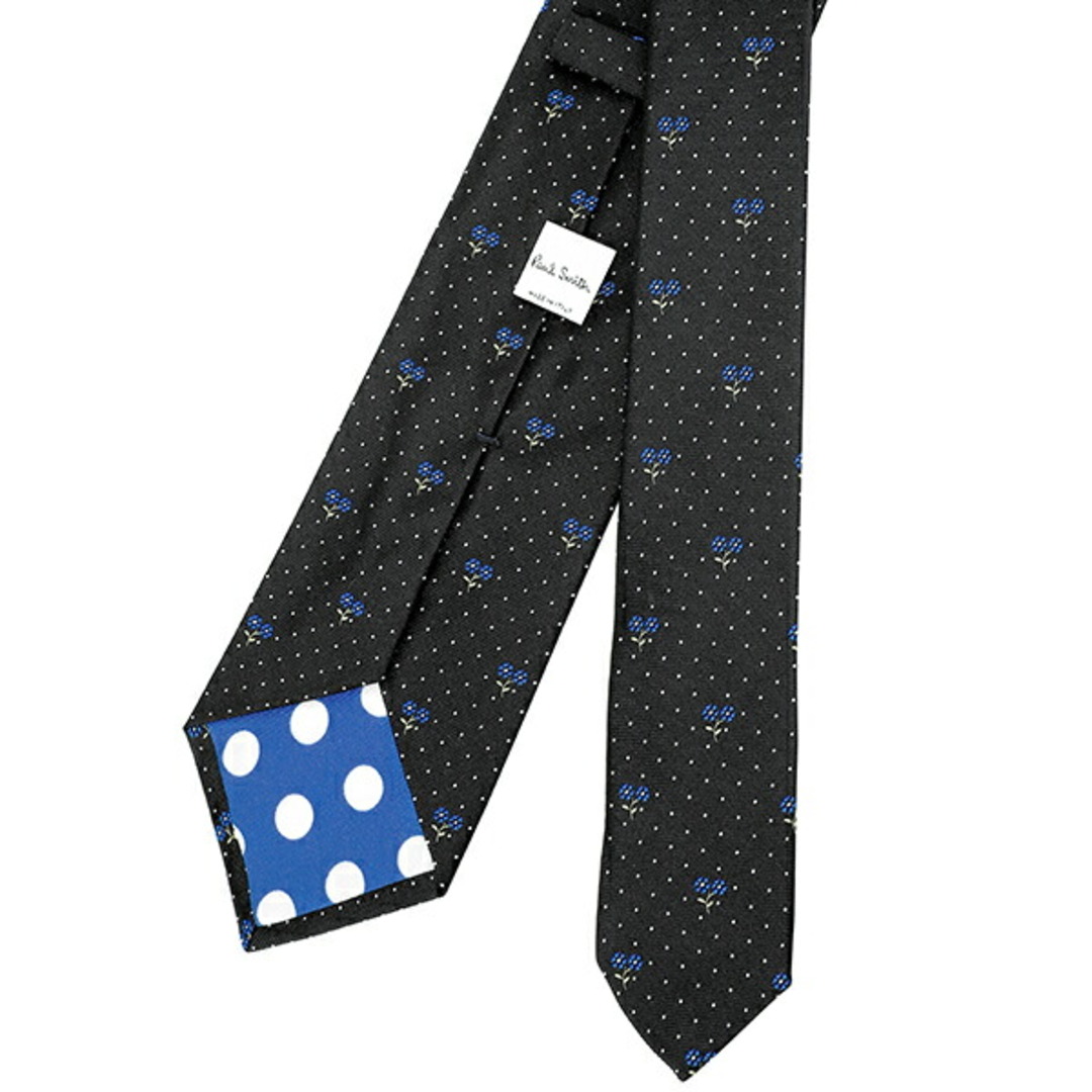 Paul Smith(ポールスミス)の新品 ポールスミス PAUL SMITH ネクタイ MENS TIE 8CM ブラック/ブルー メンズのファッション小物(ネクタイ)の商品写真