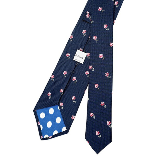 Paul Smith(ポールスミス)の新品 ポールスミス PAUL SMITH ネクタイ MENS TIE 8CM ネイビー/ピンク メンズのファッション小物(ネクタイ)の商品写真