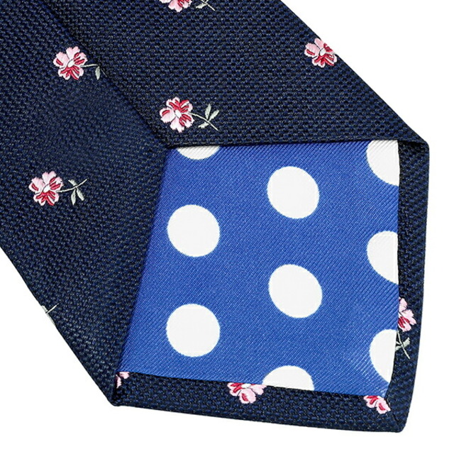 Paul Smith(ポールスミス)の新品 ポールスミス PAUL SMITH ネクタイ MENS TIE 8CM ネイビー/ピンク メンズのファッション小物(ネクタイ)の商品写真