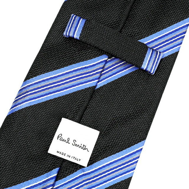 Paul Smith(ポールスミス)の新品 ポールスミス PAUL SMITH ネクタイ MENS TIE 8CM ブラック/ブルー メンズのファッション小物(ネクタイ)の商品写真