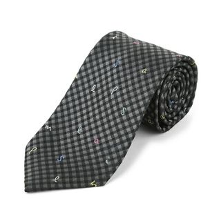 ポールスミス(Paul Smith)の新品 ポールスミス PAUL SMITH ネクタイ MENS TIE 8CM ブラック 黒 グレー(ネクタイ)