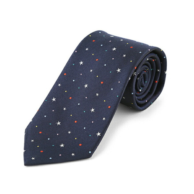 新品 ポールスミス PAUL SMITH ネクタイ DOT MENS TIE 8CM ネイビー 紺