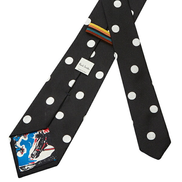 新品 ポールスミス PAUL SMITH ネクタイ TIE SPOT ブラック