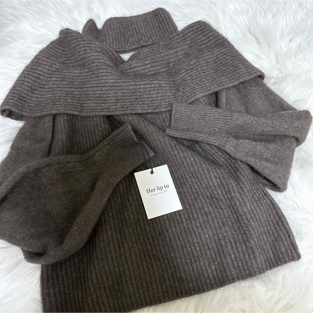 高評価即納 snidel Her lip to／Multi-Way Wool-Blend Sweaterの通販 by  ȳ♡shop｜スナイデルならラクマ