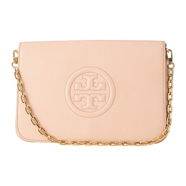 新品 トリーバーチ TORY BURCH クラッチバッグ ボンベ ライトオーク