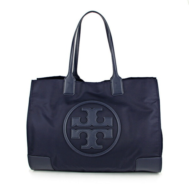 ナイロンマグネット式開閉内側新品 トリーバーチ TORY BURCH トートバッグ エラ トリーネイビー