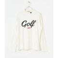 【OFF WHITE】【M】ELECTRIC GOLF GOLF LOGO MOCK NECK LONG-SLEEVE