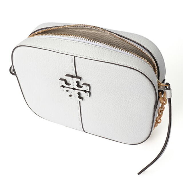 レザーファスナー式開閉内側新品 トリーバーチ TORY BURCH ショルダーバッグ マックグロー ガーデニア