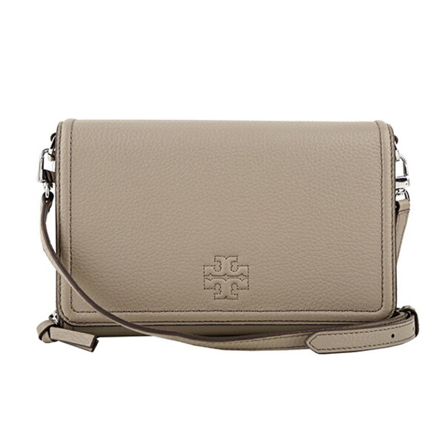 新品 トリーバーチ TORY BURCH ショルダーバッグ テア フレンチグレーオープンポケット×1外側