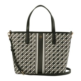 トリーバーチ(Tory Burch)の新品 トリーバーチ TORY BURCH トートバッグ ジオ ロゴ ブラック系 黒(トートバッグ)