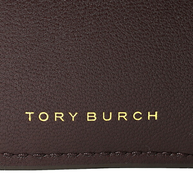 新品 トリーバーチ TORY BURCH 2つ折り財布 キラ シェブロン テンプラニーリョレザースナップ式開閉内側
