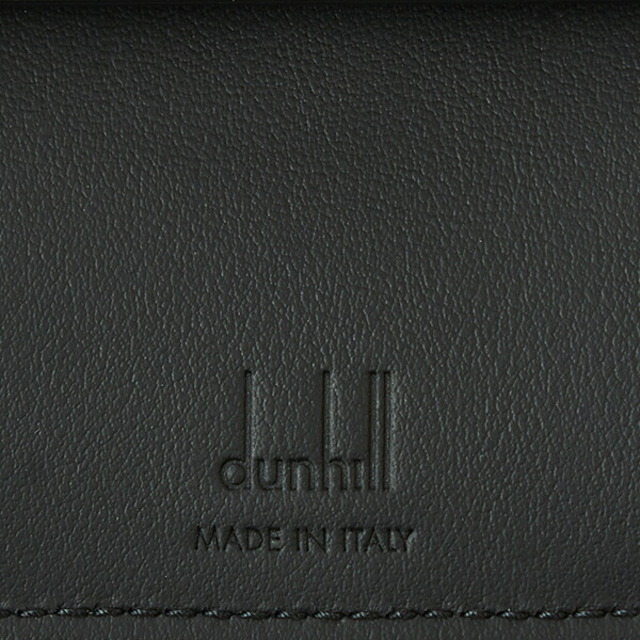 新品 ダンヒル dunhill 2つ折り財布 シグネチャー コレクション ブラック