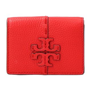 トリーバーチ(Tory Burch)の新品 トリーバーチ TORY BURCH 3つ折り財布 マグロウ ブリリアントレッド(財布)