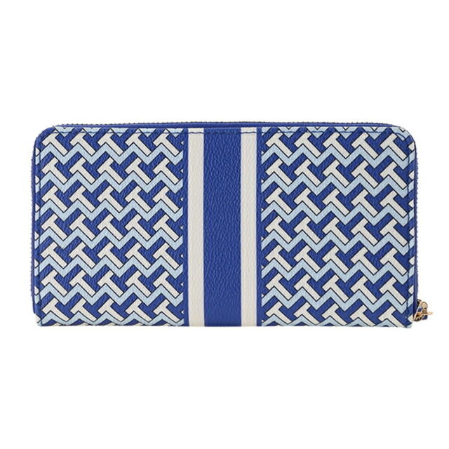 新品 トリーバーチ TORY BURCH 長財布 ティー ザグ ジュエルブルー 1