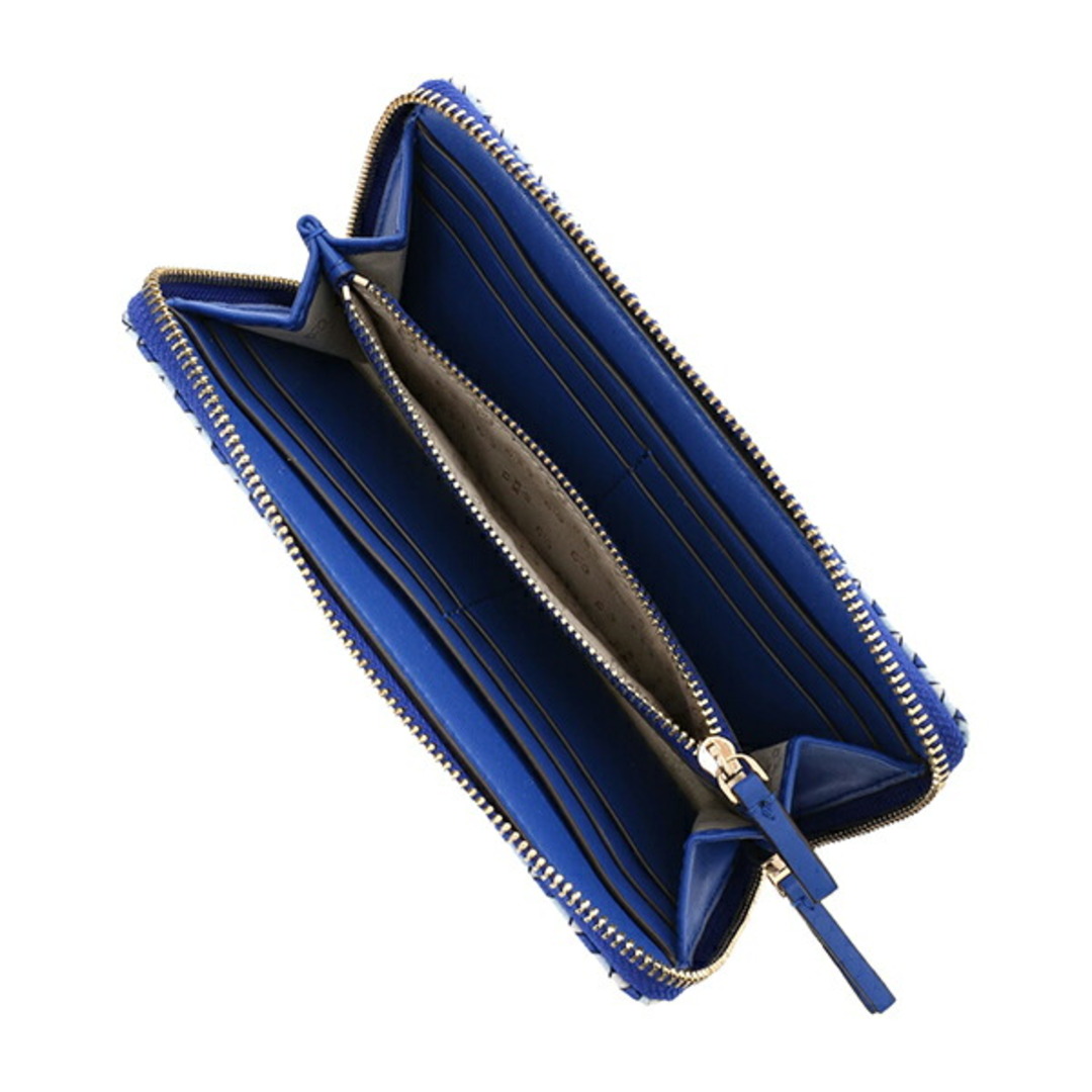 新品 トリーバーチ TORY BURCH 長財布 ティー ザグ ジュエルブルー 4