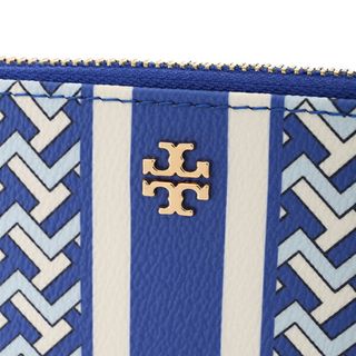 新品 トリーバーチ TORY BURCH 長財布 ティー ザグ ジュエルブルー