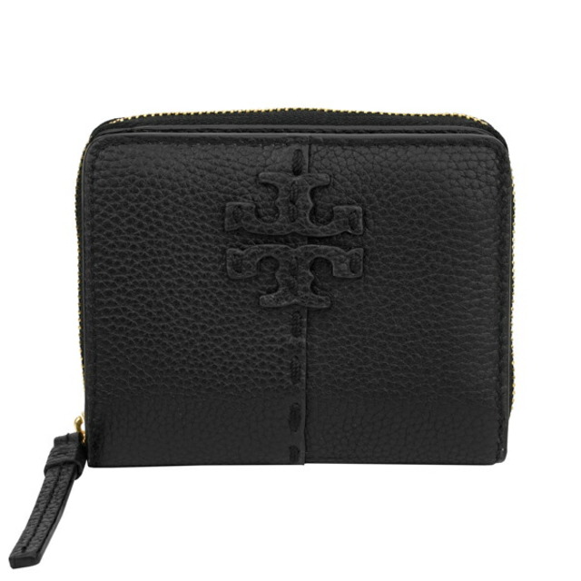 新品 トリーバーチ TORY BURCH 2つ折り財布 マグロウ ブラック約9×105×2本体重量