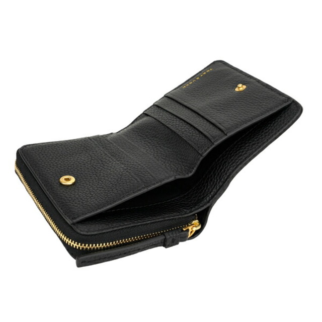 新品 トリーバーチ TORY BURCH 2つ折り財布 マグロウ ブラック約9×105×2本体重量