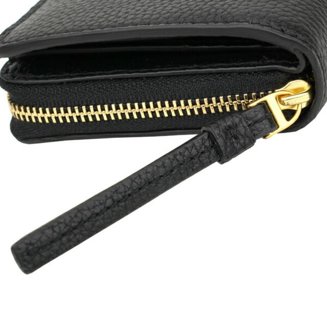 新品 トリーバーチ TORY BURCH 2つ折り財布 マグロウ ブラック