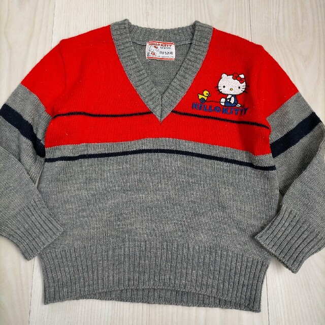 サンリオ - 古着屋 old ヴィンテージ レトロ キティ Vネック サンリオ - 古着屋 old ヴィンテージ レトロ キティ Vネック