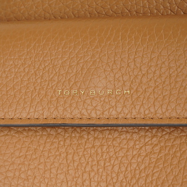 新品 トリーバーチ TORY BURCH 2つ折り財布 ブレイク トリーレッド/ティラミス 8