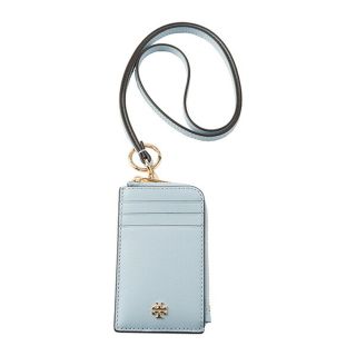 トリーバーチ(Tory Burch)の新品 トリーバーチ TORY BURCH カードケース エマーソン ライトブルー 水色(名刺入れ/定期入れ)