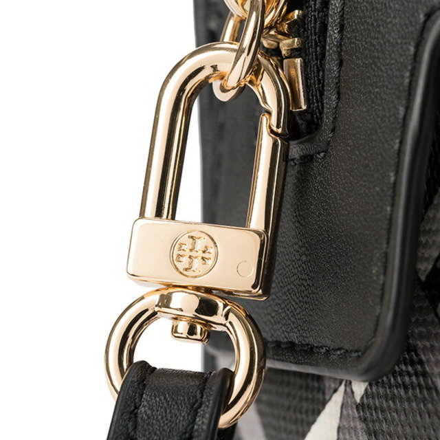 新品 トリーバーチ TORY BURCH ポーチ ジオ ロゴ ブラック 黒