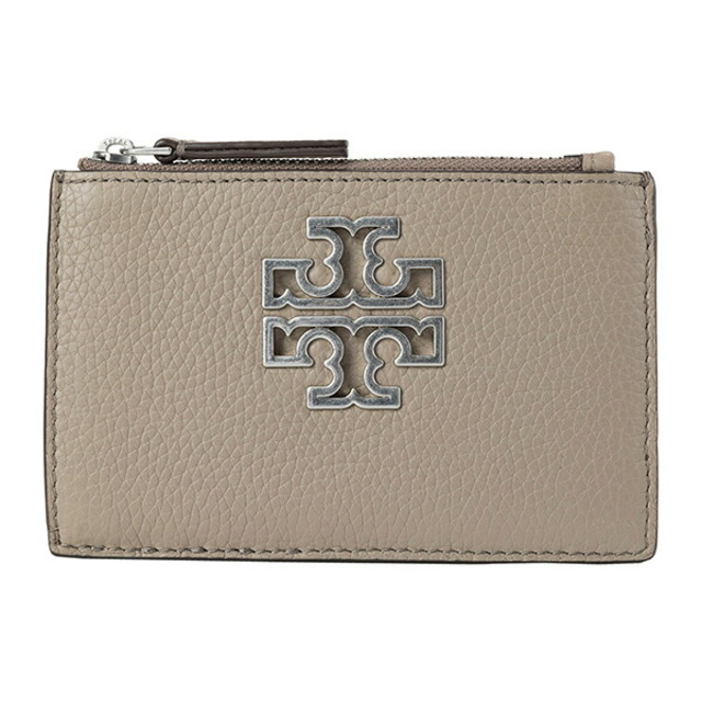 新品 トリーバーチ TORY BURCH カードケース ブリテン フレンチグレー