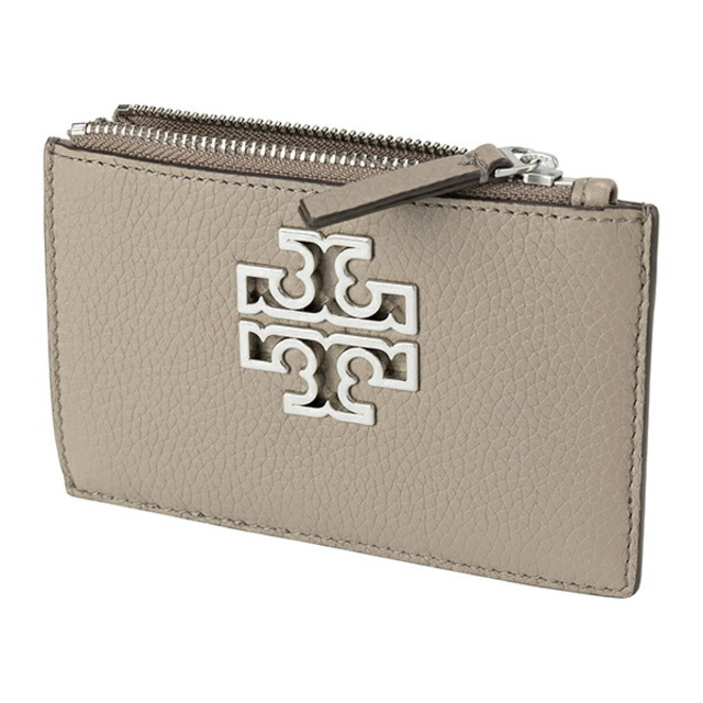 新品 トリーバーチ TORY BURCH カードケース ブリテン フレンチグレー