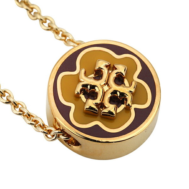 Tory Burch(トリーバーチ)の新品 トリーバーチ TORY BURCH ネックレス キラ トリーゴールド/バーガンディマルチ レディースのアクセサリー(ネックレス)の商品写真