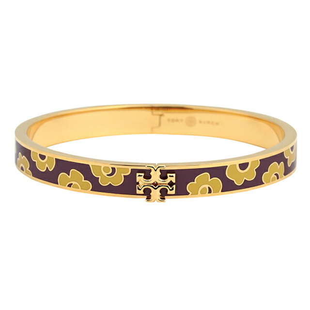 新品 トリーバーチ TORY BURCH ブレスレット キラ トリーゴールド/バーガンディマルチ