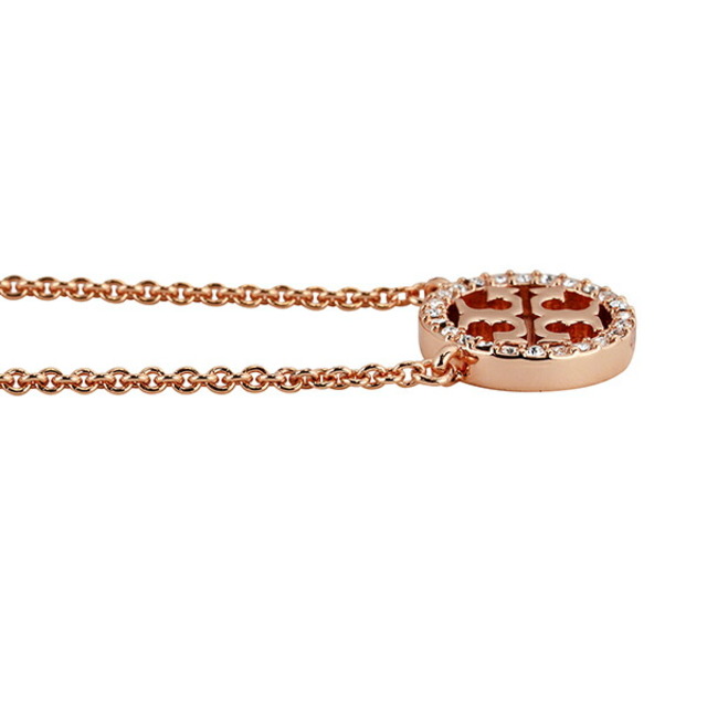 Tory Burch(トリーバーチ)の新品 トリーバーチ TORY BURCH ネックレス ミラー ローズゴールド/クリスタル レディースのアクセサリー(ネックレス)の商品写真