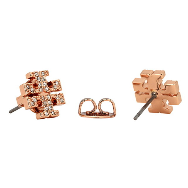 Tory Burch(トリーバーチ)の新品 トリーバーチ TORY BURCH ピアス キラ ローズゴールド/クリスタル レディースのアクセサリー(ピアス)の商品写真