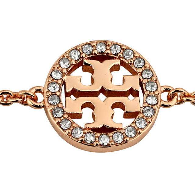 Tory Burch(トリーバーチ)の新品 トリーバーチ TORY BURCH ブレスレット ミラー ローズゴールド/クリスタル レディースのアクセサリー(ブレスレット/バングル)の商品写真