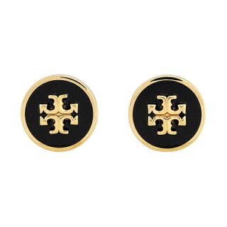 トリーバーチ(Tory Burch)の新品 トリーバーチ TORY BURCH ピアス キラ エナメル トリーゴールド/ブラック(ピアス)