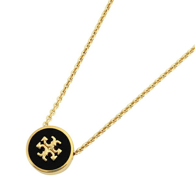 Tory Burch(トリーバーチ)の新品 トリーバーチ TORY BURCH ネックレス キラ エナメル トリーゴールド/ブラック レディースのアクセサリー(ネックレス)の商品写真