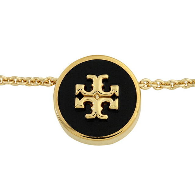 Tory Burch(トリーバーチ)の新品 トリーバーチ TORY BURCH ネックレス キラ エナメル トリーゴールド/ブラック レディースのアクセサリー(ネックレス)の商品写真