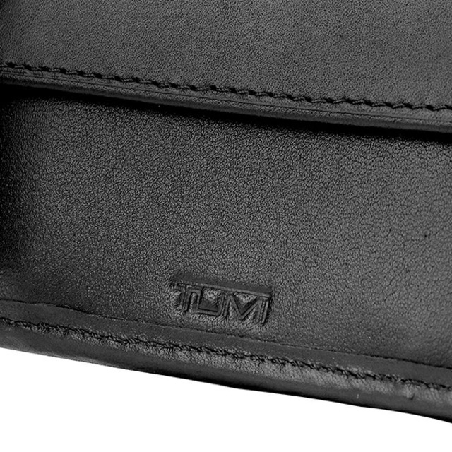 新品 トゥミ TUMI 2つ折り財布 アルファ ブラック 7