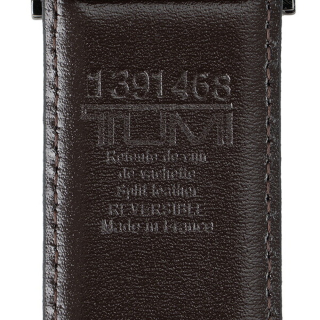 TUMI(トゥミ)の新品 トゥミ TUMI ベルト レザー ブラック/ダークブラウン メンズのファッション小物(ベルト)の商品写真