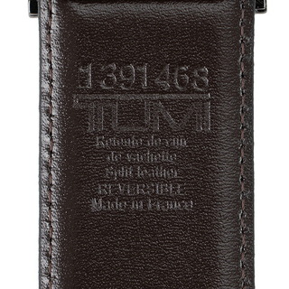 新品 トゥミ TUMI ベルト レザー ブラック/ダークブラウン