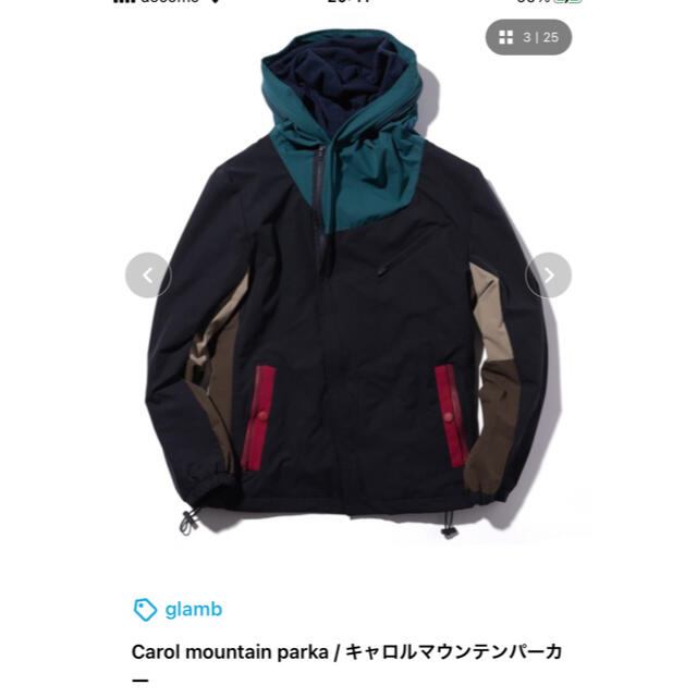 glamb(グラム)のCarol mountain parka / キャロルマウンテンパーカー メンズのジャケット/アウター(マウンテンパーカー)の商品写真