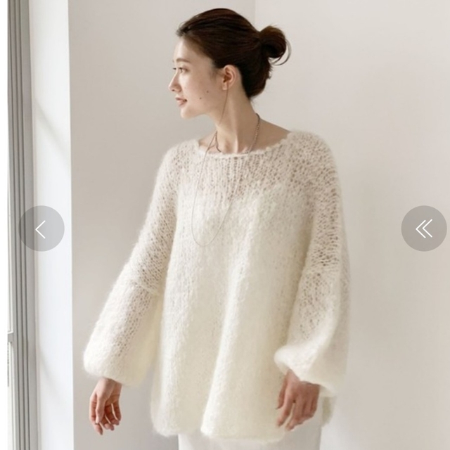 Plage(プラージュ)のイタリアヤーン HANDKNIT モヘヤ レディースのトップス(ニット/セーター)の商品写真