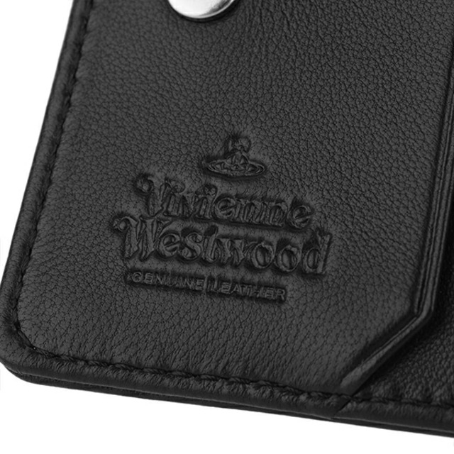 Vivienne Westwood(ヴィヴィアンウエストウッド)の新品 ヴィヴィアン ウエストウッド Vivienne Westwood 2つ折り財布 ブラック レディースのファッション小物(財布)の商品写真