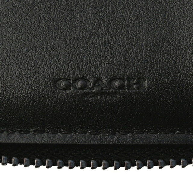 新品 コーチ COACH 2つ折り財布 ミディアム ID ジップ アラウンド ブラック