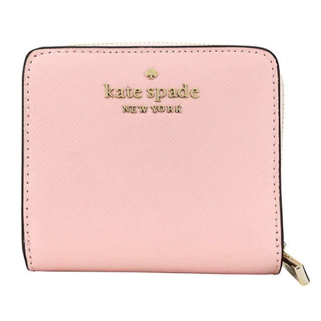 新品 ケイトスペード kate spade 2つ折り財布 スモール ジップ アラウンド ウォレット ライトピンク