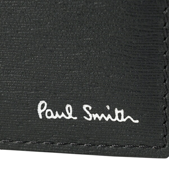 新品 ポールスミス PAUL SMITH 2つ折り財布 BILLFOLD AND COIN WALLET ブラック 7