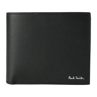 ポールスミス(Paul Smith)の新品 ポールスミス PAUL SMITH 2つ折り財布 BILLFOLD AND COIN WALLET ブラック(折り財布)